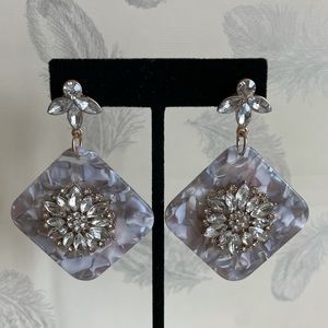 Charming Charlie Rhinestone/Acrylic Earrings